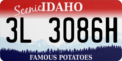 ID license plate 3L3086H