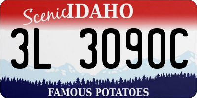 ID license plate 3L3090C