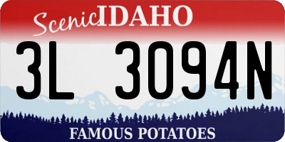 ID license plate 3L3094N