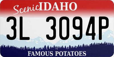 ID license plate 3L3094P