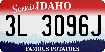 ID license plate 3L3096J