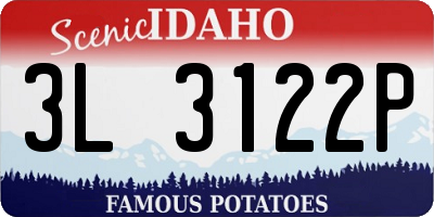ID license plate 3L3122P