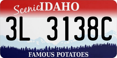 ID license plate 3L3138C