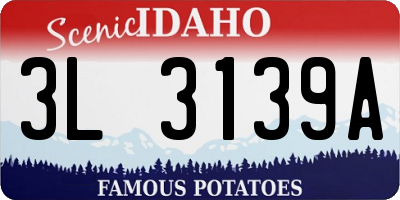 ID license plate 3L3139A