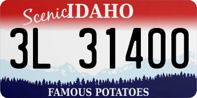 ID license plate 3L3140O