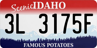ID license plate 3L3175F