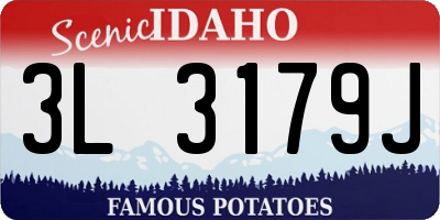 ID license plate 3L3179J