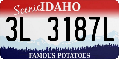 ID license plate 3L3187L