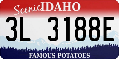 ID license plate 3L3188E