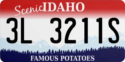 ID license plate 3L3211S