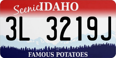ID license plate 3L3219J