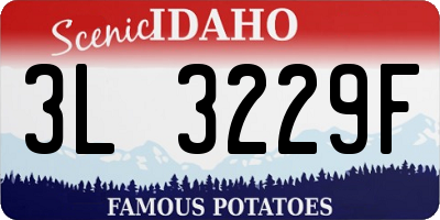ID license plate 3L3229F