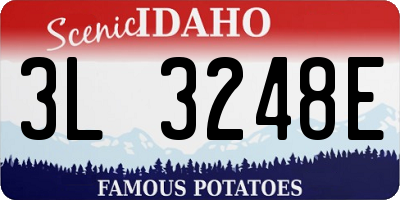 ID license plate 3L3248E