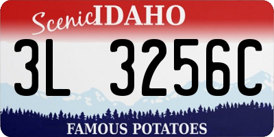 ID license plate 3L3256C