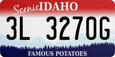 ID license plate 3L3270G