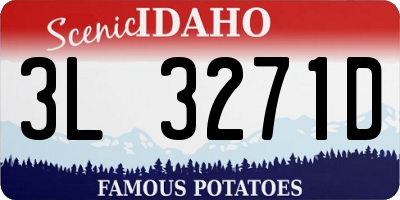 ID license plate 3L3271D