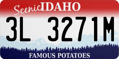 ID license plate 3L3271M