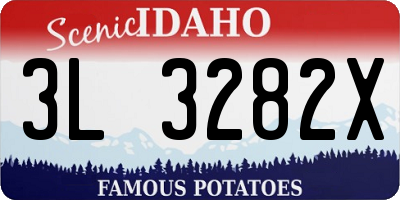 ID license plate 3L3282X