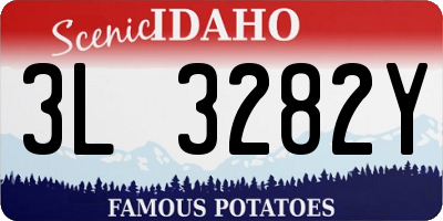 ID license plate 3L3282Y