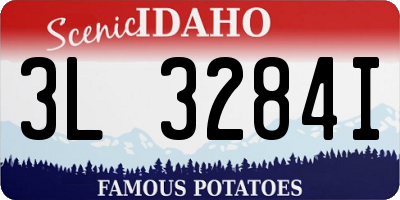ID license plate 3L3284I