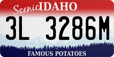 ID license plate 3L3286M