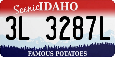 ID license plate 3L3287L