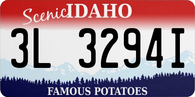 ID license plate 3L3294I