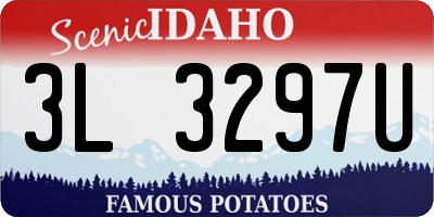 ID license plate 3L3297U