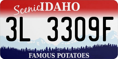 ID license plate 3L3309F