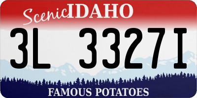 ID license plate 3L3327I