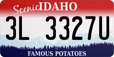 ID license plate 3L3327U