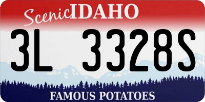ID license plate 3L3328S