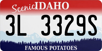 ID license plate 3L3329S