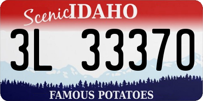 ID license plate 3L3337O