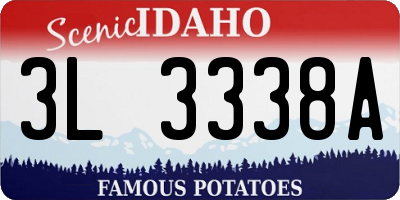 ID license plate 3L3338A