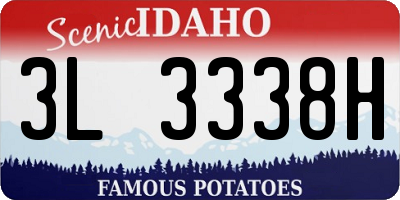 ID license plate 3L3338H