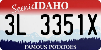 ID license plate 3L3351X