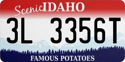 ID license plate 3L3356T