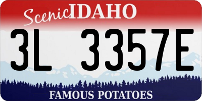 ID license plate 3L3357E