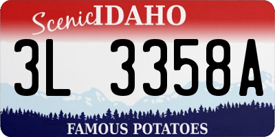ID license plate 3L3358A