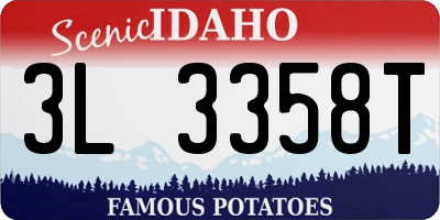 ID license plate 3L3358T