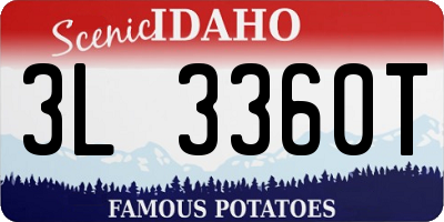 ID license plate 3L3360T