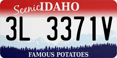 ID license plate 3L3371V