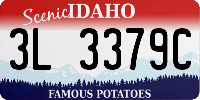 ID license plate 3L3379C