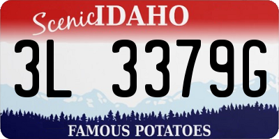 ID license plate 3L3379G