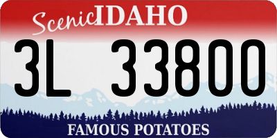 ID license plate 3L3380O