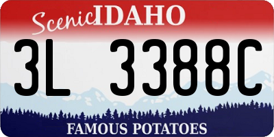 ID license plate 3L3388C