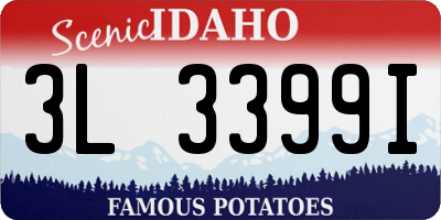 ID license plate 3L3399I