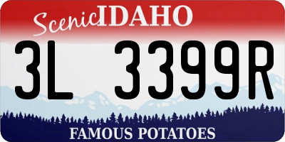 ID license plate 3L3399R