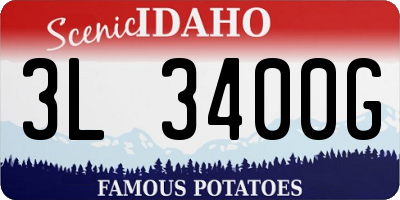 ID license plate 3L3400G